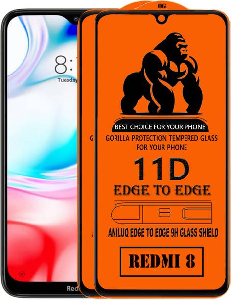 ANILUQ Edge To Edge Screen Guard for Xiaomi Redmi 8