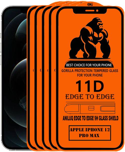 ANILUQ Edge To Edge Screen Guard for IPHONE 12 PRO MAX