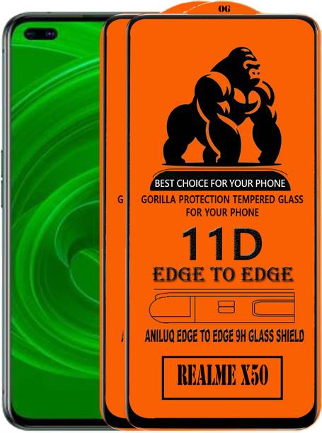ANILUQ Edge To Edge Screen Guard for REALME X50