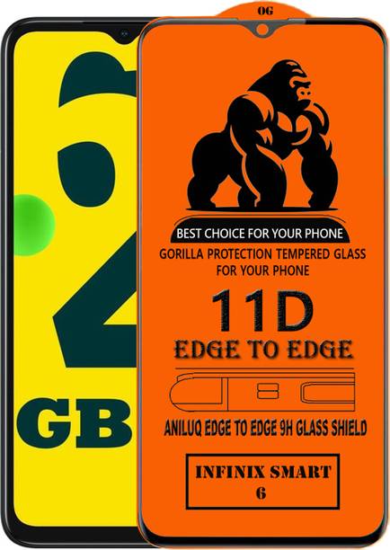ANILUQ Edge To Edge Screen Guard for INFINIX SMART 6