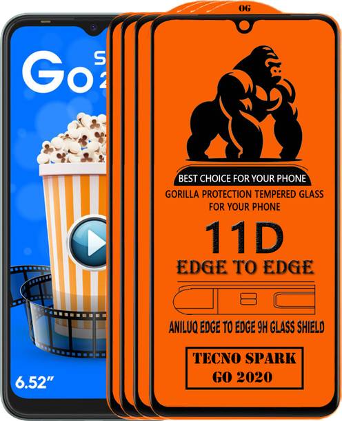 ANILUQ Edge To Edge Screen Guard for TECNO SPARK GO 2020