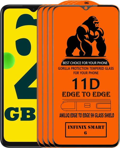 ANILUQ Edge To Edge Screen Guard for INFINIX SMART 6