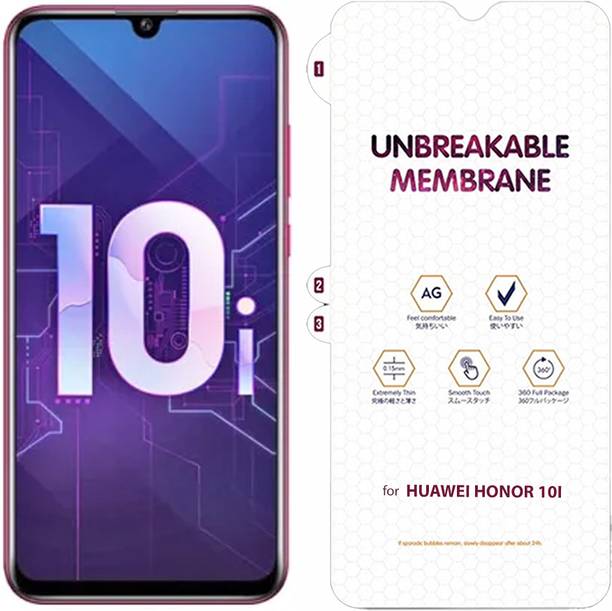 RESOULTE Edge To Edge Screen Guard for HUAWEI HONOR 10i MATTE FRONT MEMBRANE HYDROGEL FILM