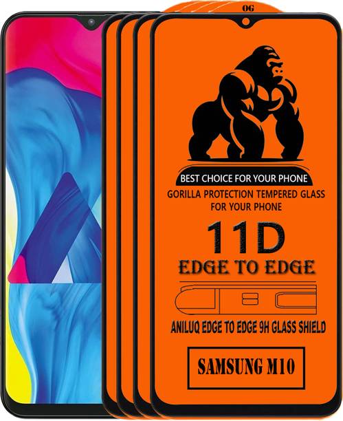 ANILUQ Edge To Edge Screen Guard for Samsung Galaxy M10
