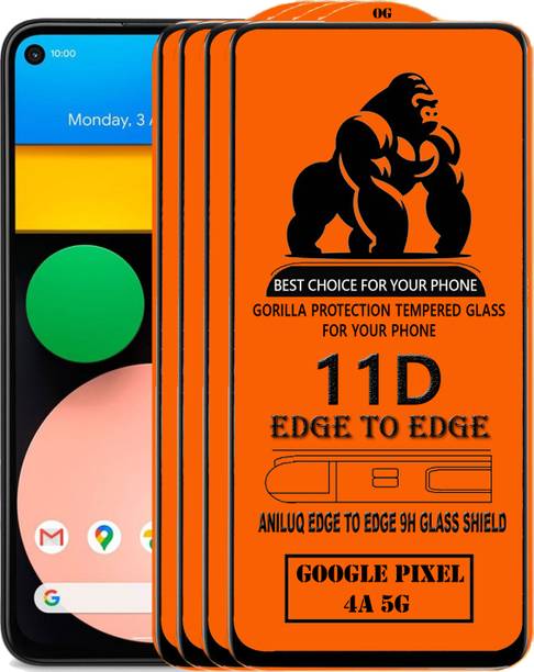 ANILUQ Edge To Edge Screen Guard for GOOGLE PIXEL 4A 5G