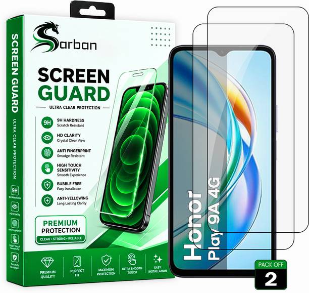 ARBAN Edge To Edge Screen Guard for Honor Play 9A 4G | Screen Protector (Nano Tempered Glass) | 9H Hardness | Edge to Edge | Full Coverage | Case Friendly