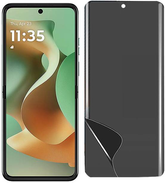 TELESHIELD Edge To Edge Screen Guard for MOTOROLA RAZR 2025 Unbreakable Hydrogel Privacy Membrane TPU Front Anti Spy Privacy Screen Guard Membrane ( Not Tempered Glass)