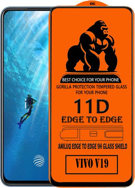 ANILUQ Edge To Edge Screen Guard for VIVO V19