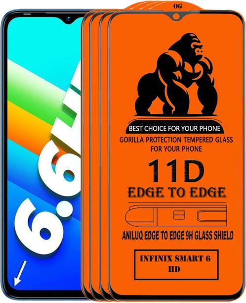 ANILUQ Edge To Edge Screen Guard for INFINIX SMART 6 HD