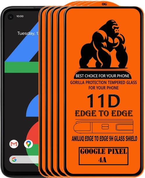 ANILUQ Edge To Edge Screen Guard for GOOGLE PIXEL 4A 4G