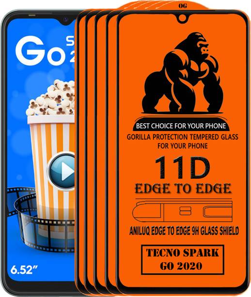 ANILUQ Edge To Edge Screen Guard for TECNO SPARK GO 2020