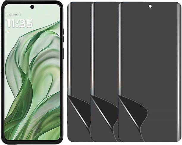 TELESHIELD Edge To Edge Screen Guard for MOTOROLA RAZR 50 ULTRA Unbreakable Hydrogel Privacy Membrane TPU Front Anti Spy Privacy Screen Guard Membrane ( Not Tempered Glass) PACK OF 3