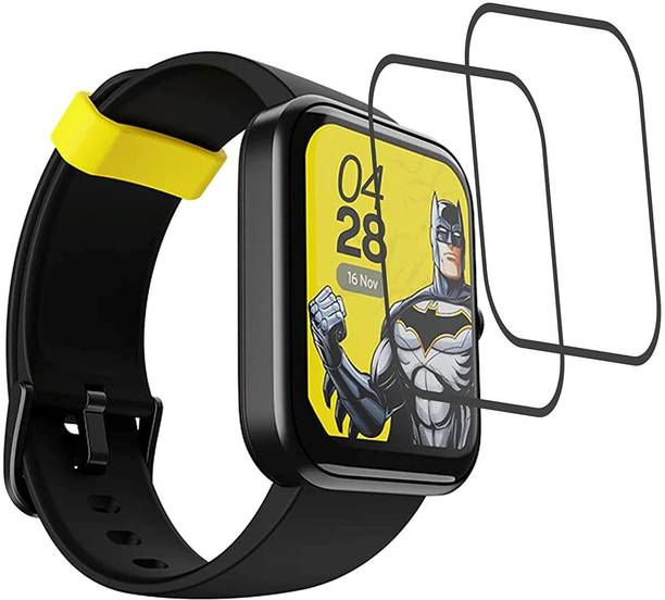 CUBES Edge To Edge Screen Guard for boAt Xtend Batman DC Edition, 1.69 inch HD Display Smartwatch | Crack proof | Touch Sensitive | Unbreakable | Ultra Thin | Edge To Edge TPU Film