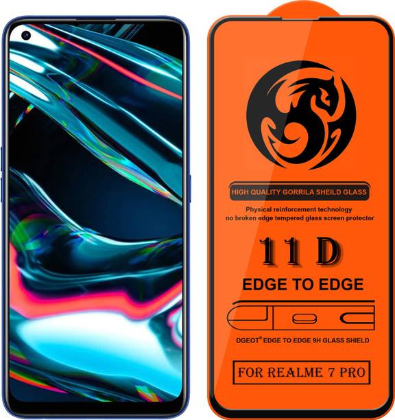 XRENGTH Edge To Edge Tempered Glass for -Realme 7 Pro