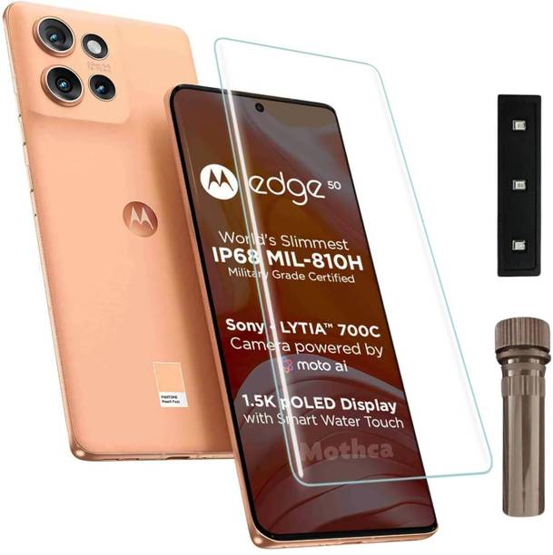 Shuotech Edge To Edge Screen Guard for moto edge 50 5g, Gorilla Glass Screen Protector Compatible For moto edge 50 5g, Edge to edge screen guard for moto edge 50 5g