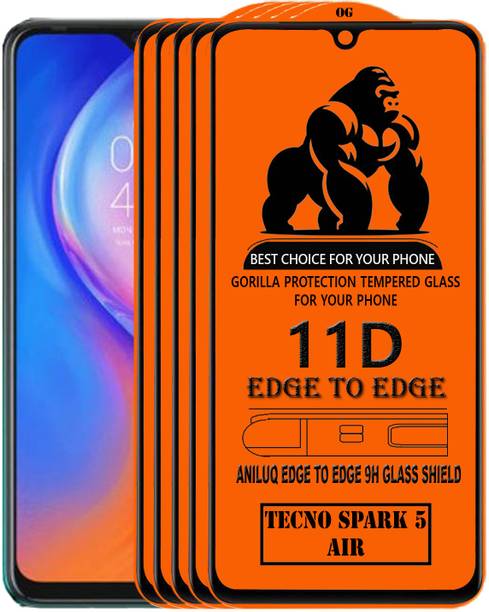 ANILUQ Edge To Edge Screen Guard for TECNO SPARK 5