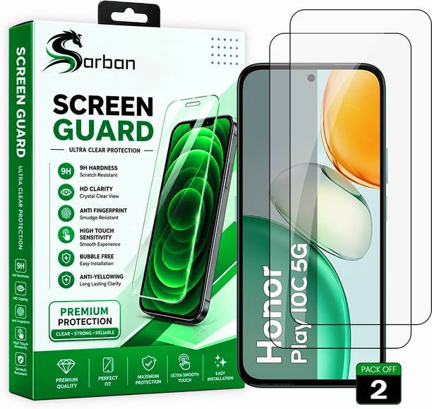 ARBAN Edge To Edge Screen Guard for Honor Play 10C 5G | Screen Protector (Nano Tempered Glass) | 9H Hardness | Edge to Edge | Full Coverage | Case Friendly