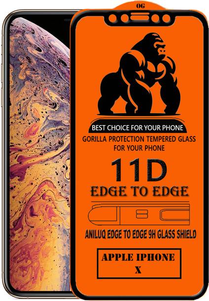 ANILUQ Edge To Edge Screen Guard for Apple iPhone X