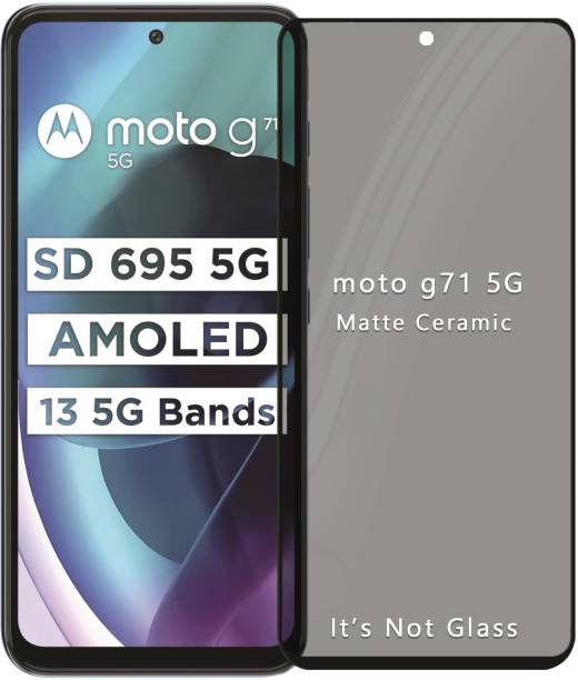 GLOBAL NOMAD Edge To Edge Screen Guard for Moto G71 5G