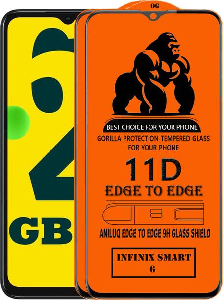 ANILUQ Edge To Edge Screen Guard for INFINIX SMART 6