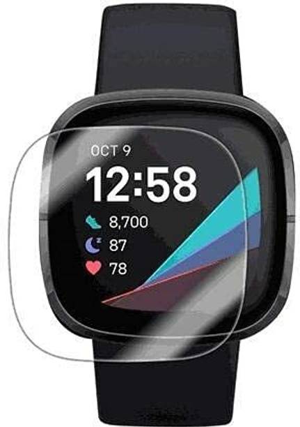 RapTag Edge To Edge Screen Guard for LBT Fitbit Sense [Yellow TPU]