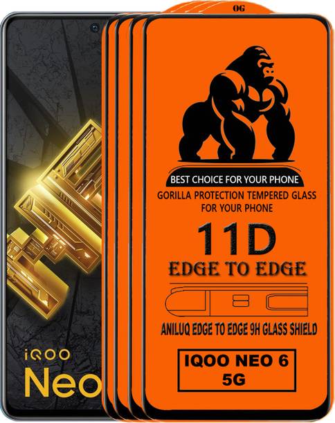 ANILUQ Edge To Edge Screen Guard for IQOO NEO 6 5G