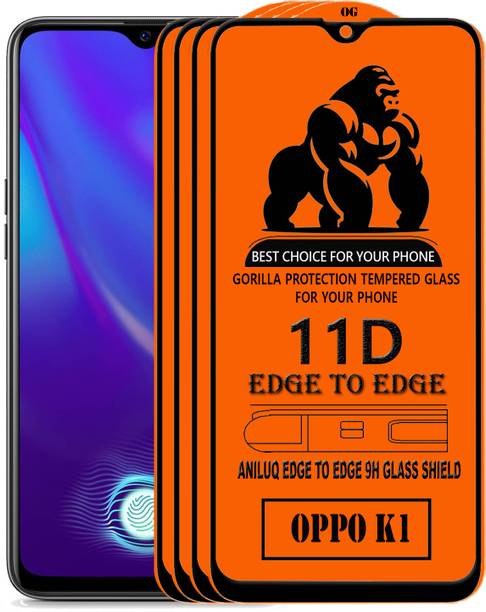 ANILUQ Edge To Edge Screen Guard for OPPO K1
