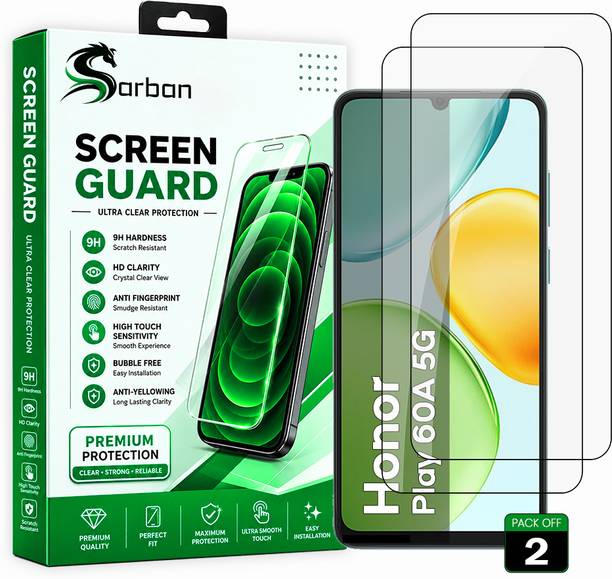 ARBAN Edge To Edge Screen Guard for Honor Play 60A 5G | Screen Protector (Nano Tempered Glass) | 9H Hardness | Edge to Edge | Full Coverage | Case Friendly