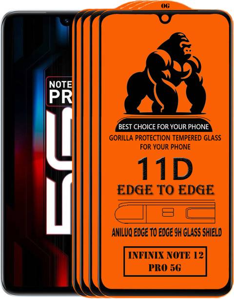 ANILUQ Edge To Edge Screen Guard for INFINIX NOTE 12 PRO 5G