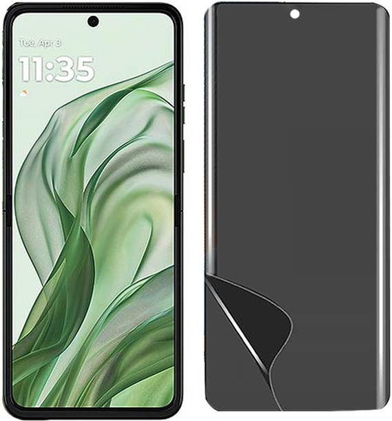 TELESHIELD Edge To Edge Screen Guard for MOTOROLA RAZR 50 ULTRA Unbreakable Hydrogel Privacy Membrane TPU Front Anti Spy Privacy Screen Guard Membrane ( Not Tempered Glass)
