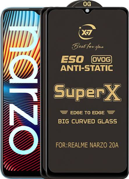 ANILUQ Edge To Edge Tempered Glass for REALME NARZO 20