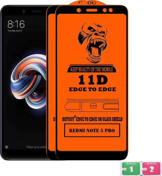 Difussy Edge To Edge Tempered Glass for Mi Redmi Note 5 Pro