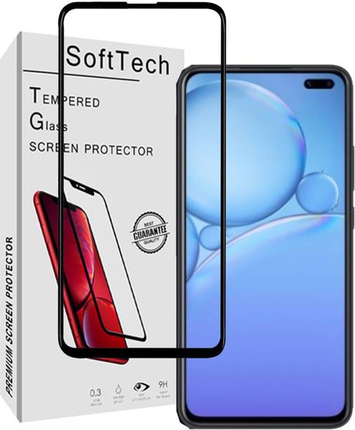 SoftTech Edge To Edge Tempered Glass for Vivo V19
