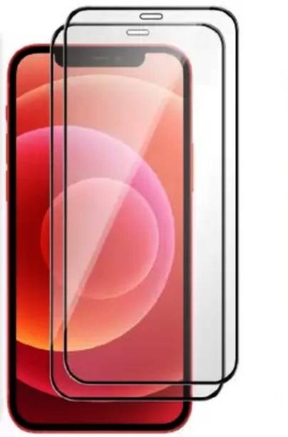 NaturalBuy Edge To Edge Tempered Glass for Apple iPhone 12 -(9H- Hardness-Screenguard-Pack of 2)