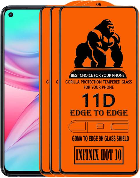 GDMA Edge To Edge Tempered Glass for INFINIX HOT 10