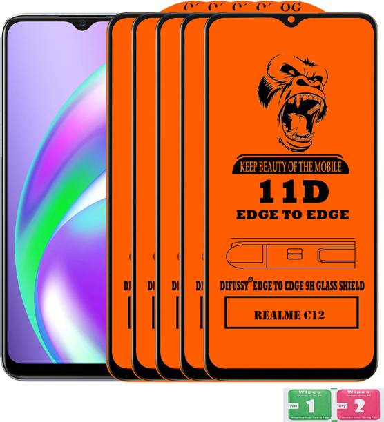 Difussy Edge To Edge Tempered Glass for REALME C12