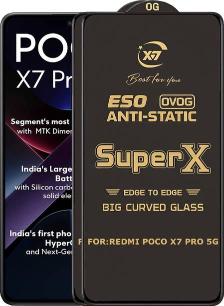 ANILUQ Edge To Edge Tempered Glass for REDMI POCO X7 PRO 5G
