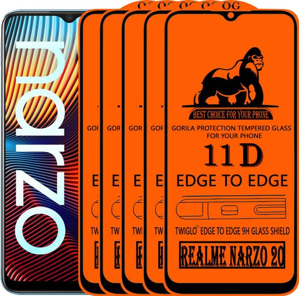 TWIGLO Edge To Edge Tempered Glass for REALME NARZO 20