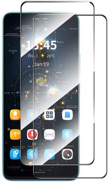 FABEKEE Edge To Edge Tempered Glass for OnePlus Nord 6 2Pcs Screen Protector 9H Silk Printing 0.26mm Tempered Glass - Transparent