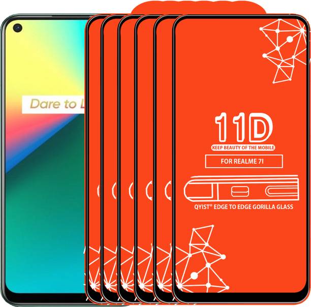 Qyist Edge To Edge Tempered Glass for Realme 7I