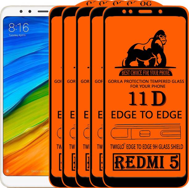TWIGLO Edge To Edge Tempered Glass for Mi Redmi 5