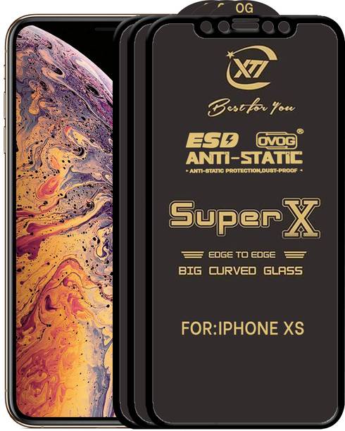 ANILUQ Edge To Edge Tempered Glass for Apple iPhone XS