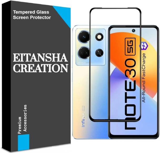 EITANSHA CREATION Edge To Edge Tempered Glass for Infinix Note 30 5G, Infinix Note 30