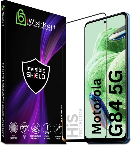 iWishKart Edge To Edge Tempered Glass for MOTOROLA g84 5G, MOTOROLA Moto g84, MOTOROLA Moto g84 5G, MOTOROLA g 84, Military grade Edge to Edge gorilla glass, moto g 84