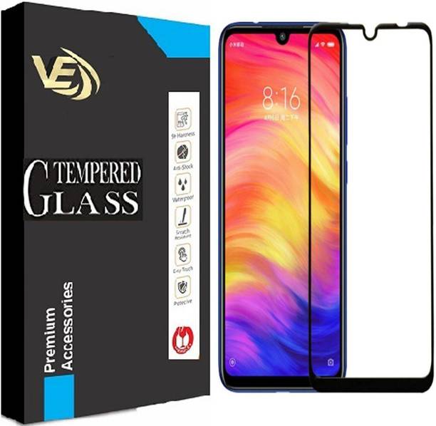 VILLA Edge To Edge Tempered Glass for Mi Redmi Note 7 pro - 9H Hardness, Oleophobic Coating, Bubble-Free Screen Protector