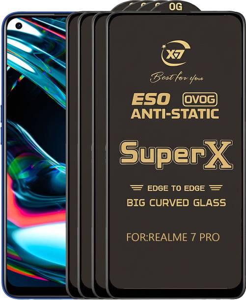 ANILUQ Edge To Edge Tempered Glass for REALME 7 PRO