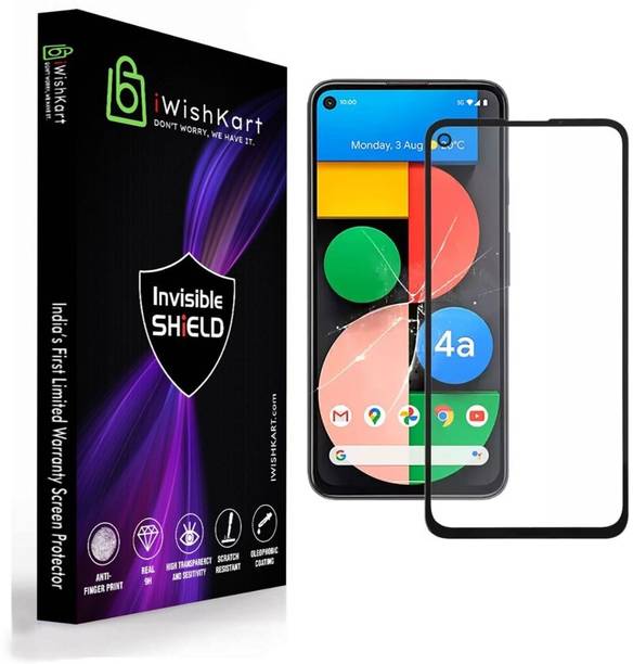 iWishKart Edge To Edge Tempered Glass for Pixel 4a 5G, Pixel 4a, ETE_Pk1, Military grade Edge to Edge gorilla glass