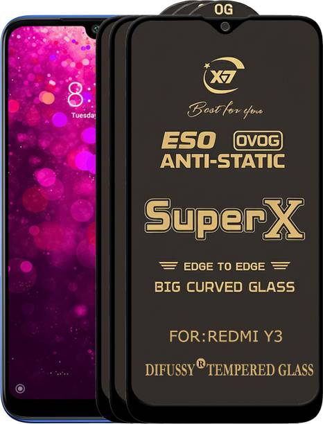 Difussy Edge To Edge Tempered Glass for REDMI Y3