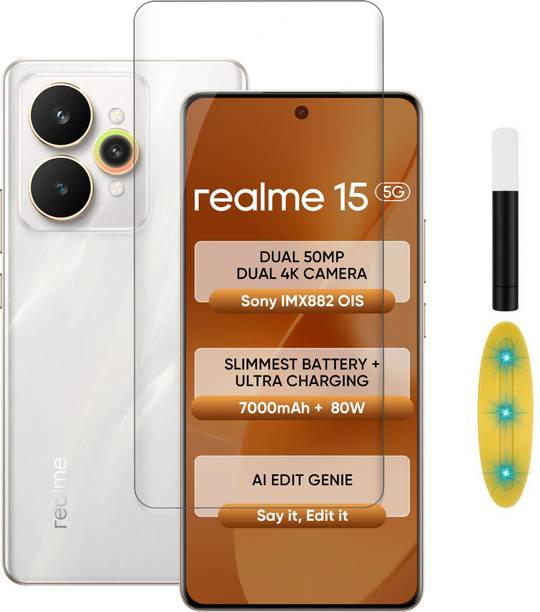 Gorilla Cases Edge To Edge Tempered Glass for Realme 15