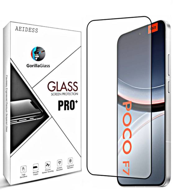 Aeidess Edge To Edge Tempered Glass for Poco F7 5G, Poco F7, OG Tempered Glass